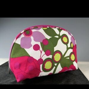 Clinique Pink and Green Cosmetic Bag